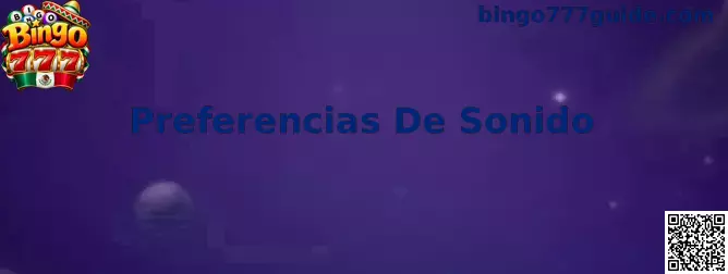 Preferencias de Sonido en Bingo 777