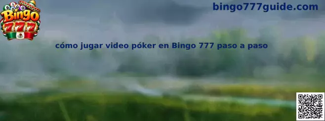 Ilustración de referencia para aprender cómo jugar video póker en Bingo 777 paso a paso