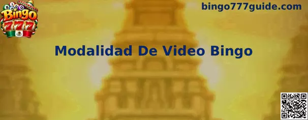 Guía visual sobre la Modalidad de Video Bingo en Bingo 777