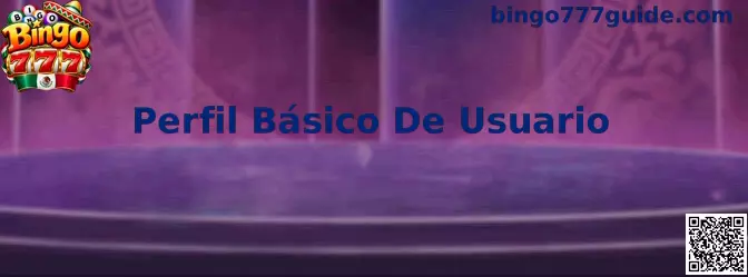 Perfil Básico De Usuario Bingo 777